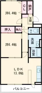 アヴニール・池田【3階】の間取り