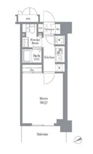 東京都港区芝浦2【マンション】の間取り