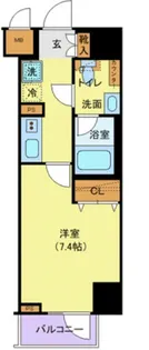 1Kの間取り画像