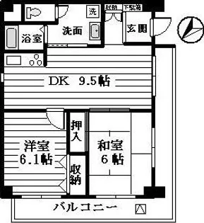 ロイヤルコートときわ台【8階】の間取り