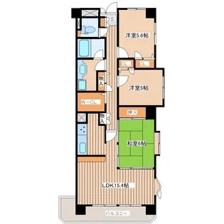 Kコーポ八乙女【4階】の間取り