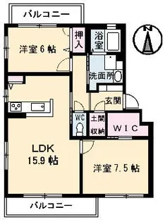 メイプルヒルズ【2階】の間取り