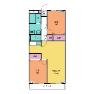 ア・ドリームYAMASHIN【2階】の間取り