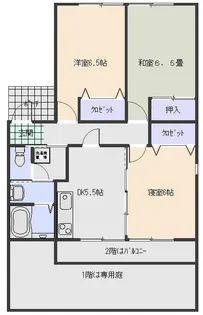 フォーレストyano A棟【2階】の間取り