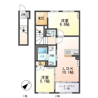 ラヴェルナ【2階】の間取り
