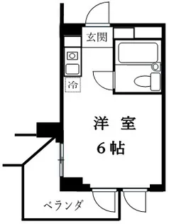 1Rの間取り画像