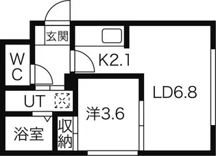 北海道札幌市白石区東札幌二条3【マンション】の間取り