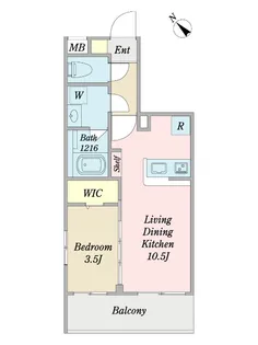 プロシード葛西3【2階】の間取り