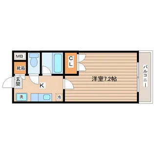 スカイアーク青葉【1階】の間取り