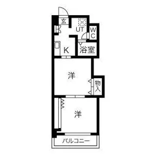 プレステージ名古屋【6階】の間取り