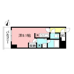 プライムメゾン初台【7階】の間取り