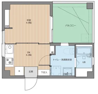 神奈川県川崎市中原区木月1【マンション】の間取り