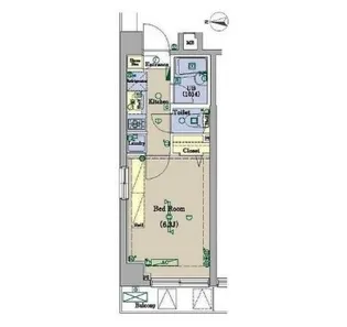 ブライズ新宿中井【4階】の間取り