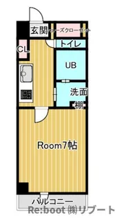 クレールフォンテーヌ【7階】の間取り