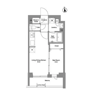 東京都品川区豊町1【マンション】の間取り