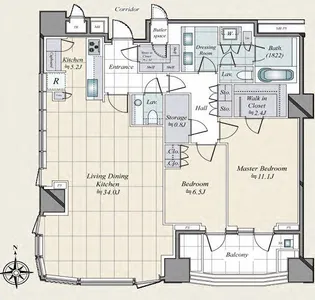 三田ガ デンヒルズ パ クマンション棟【3階】の間取り