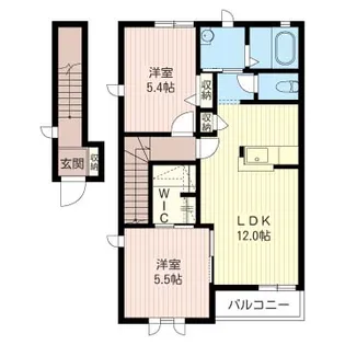 メゾン・フローリッシュA【2階】の間取り