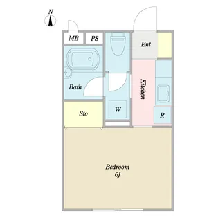 アヴァンサール【1階】の間取り