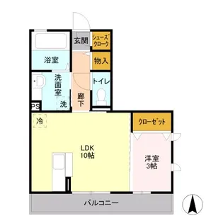 Mスカイ I【3階】の間取り
