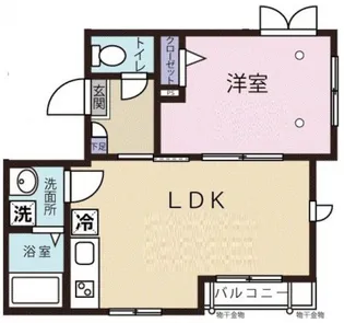 エスポワール東大井【2階】の間取り