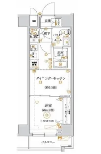 ガリシア亀戸水神【3階】の間取り