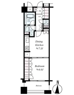 東京都江東区塩浜2【マンション】の間取り