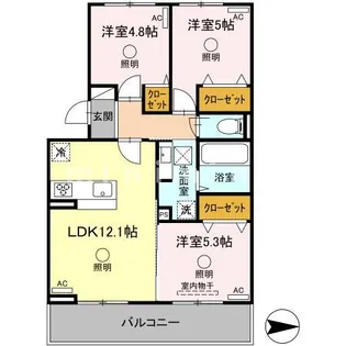 熊本県熊本市西区新土河原2【アパート】の間取り