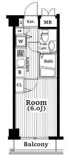 ガラ・シティ大崎【4階】の間取り