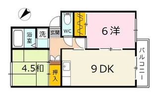 セジュール中野【2階】の間取り