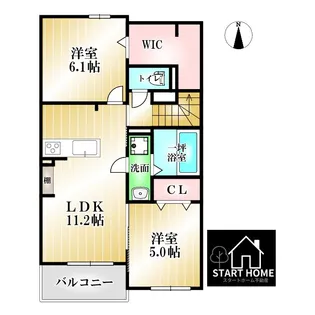 ハイソラーレIII【2階】の間取り