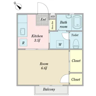 ヴィラ・レーヴェ【2階】の間取り