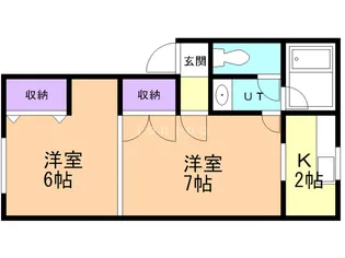 サンハイツルアラル2号館【2階】の間取り