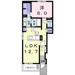 ビオーラ 悠 B【1階】の間取り