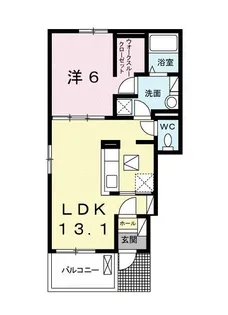 クリエイト北ノ台【1階】の間取り