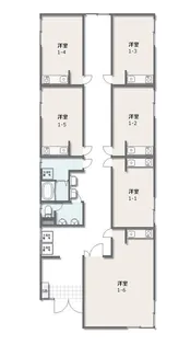 谷口彦名アパート【1階】の間取り