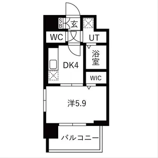 レジュールアッシュ緑橋駅前【4階】の間取り