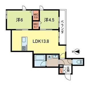 CREST I【1階】の間取り