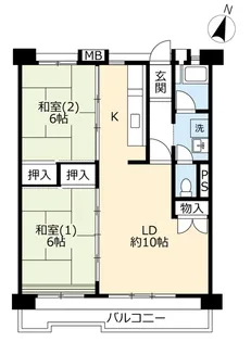 UR霧が丘グリーンタウン【3階】の間取り