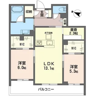 セントリビエ南平【1階】の間取り