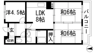 アルビス寺本2号棟【4階】の間取り