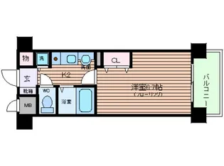 エイペックス天神橋I【5階】の間取り