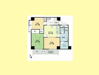 メガロン御殿山【6階】の間取り