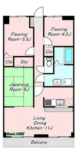 フェリスカーサ【4階】の間取り