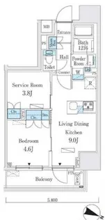 ジオエント本郷三丁目【12階】の間取り