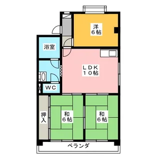 チュリス一社【3階】の間取り
