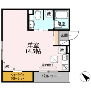 シャルマン深江 A棟【1階】の間取り