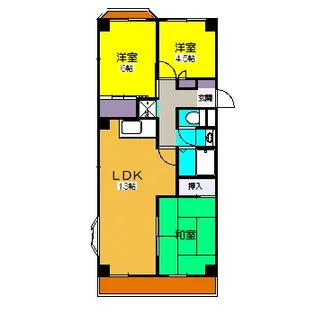 川又マンション【3階】の間取り