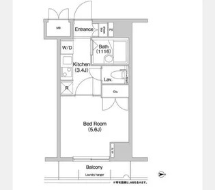 コンフォリア芝浦キャナル【2階】の間取り