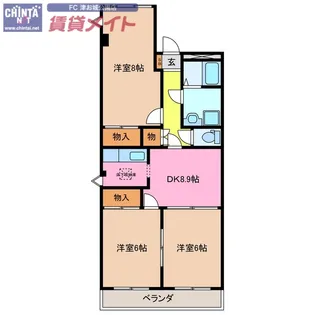 SummerWind【1階】の間取り