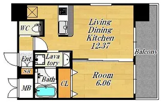 プレジオ海老江【10階】の間取り